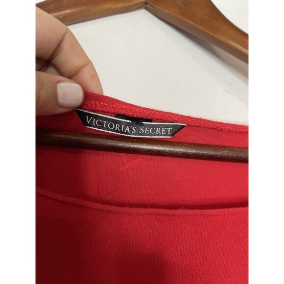 Victorias Secret "angel" Long Sleeve Tshirt Women's XLarge Red Cotton Y2K - Picture 3 of 4